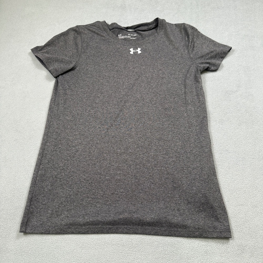 Under Armour T Shirt XS Gray‎ Women's HeatGear Loose Fit Athletic Short Sleeve
